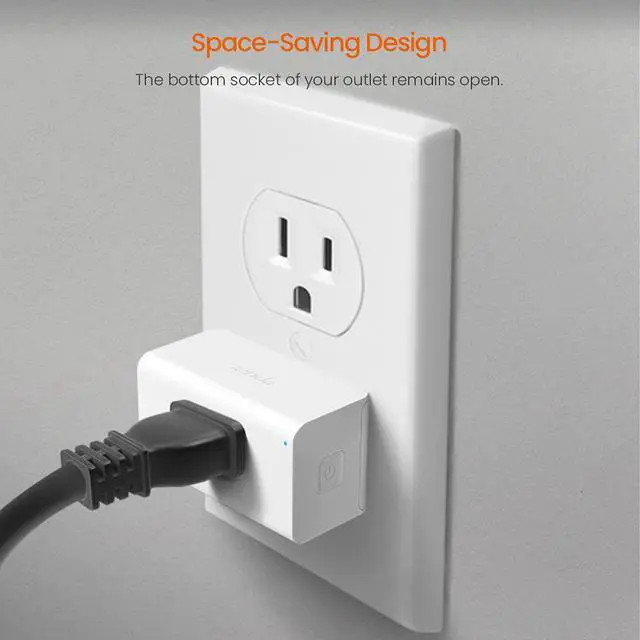 Alt view image 7 of 7 - SP3 (2 Pack) Smart Plug WiFi Outlet Switch, Compatible with Alexa & Google Assistant for Voice Control, Timer & Schedule Function, Compact Design, UL FCC RoHS Certified, No Hub Required