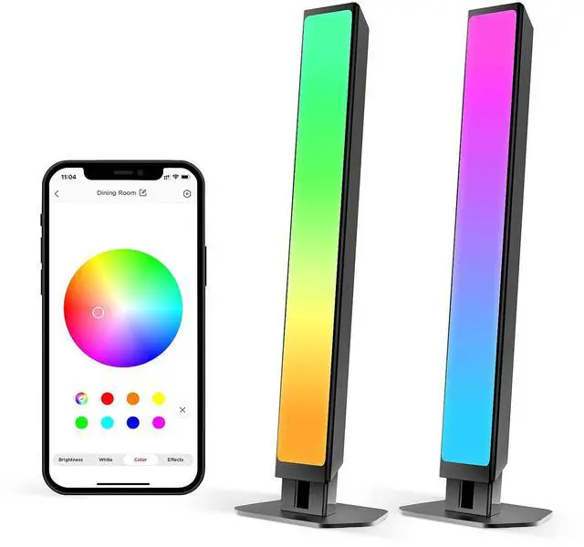 Main image of LED Play Light Bars & Multicolor Smart WiFi Lights, 2 Pack Base Kit, Multi-Mode Support for Movies, Games, Music and More, Dynamic Audio Sync Kit Compatible with Google Home & SmartThings