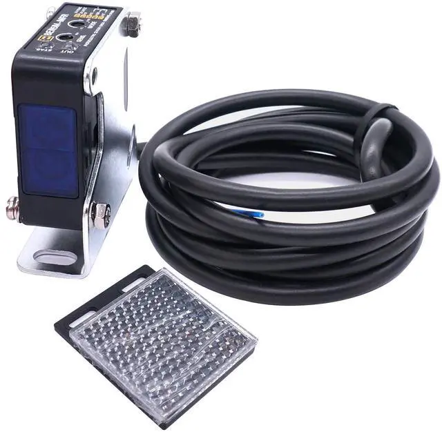 Main image of Indoor Wall Mounted Photoelectric Beam Sensor 12-240VDC 24-240VAC Retroreflective photoelectric Sensor Switch Proximity Switch Induction Distance 5M BEN5M