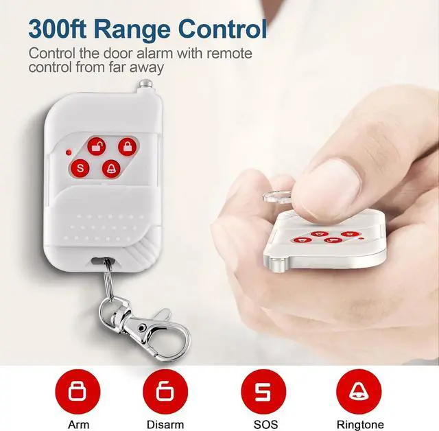 Alt view image 3 of 6 - WiFi Alarm Home Security System, 120dB Alarm System with Motion Sensor and Remote Control, WiFi Siren for Shed Garage Alarm