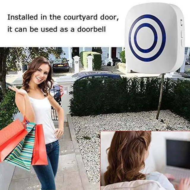 Alt view image 7 of 7 - Motion Sensor Alarm, Wireless Driveway Alarm, Home Security Business Detect Alert with 4 Sensor and 1 Receiver,38 Chime Tunes - LED Indicators for Indoor Use