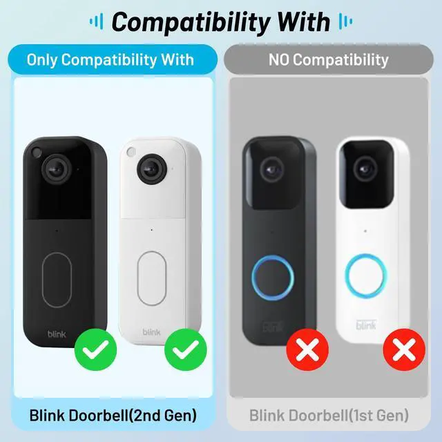 Alt view image 2 of 7 - Charger Station Mount Kit for Blink Doorbell (2nd Gen) with Built-in Battery Continuously Power Supply for 6 to 8 Months,Rechargeable Charger with Type-C Cable,IPX7 Waterproof
