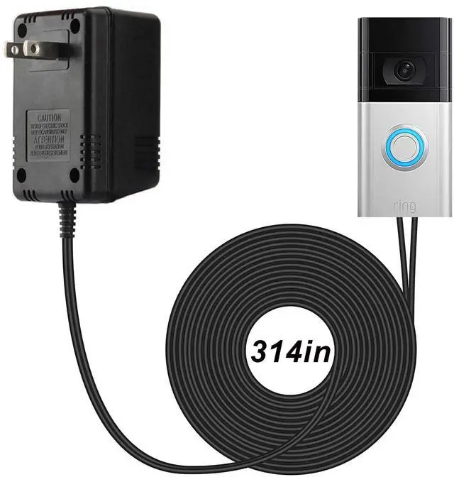 Main image of 18V1000mA Video Doorbell Power Adapter for Video Doorbell, Ring Video Doorbell Pro and Ring Video Doorbell 2,Transformer Compatible with Zmodo Smart Doorbell and Nest Hello Doorbell(26Ft Power Cord)