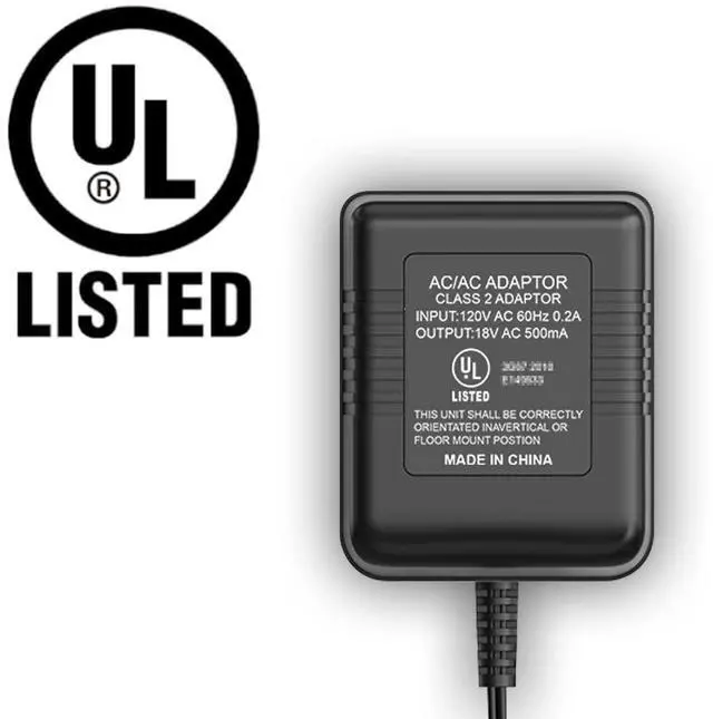 Alt view image 3 of 7 - 18V 500mA UL Certified Video Doorbell Power Supply Adapter Compatible with Zmodo Doorbell/Nest Hello Doorbell Transformer (26ft Charging Cable)