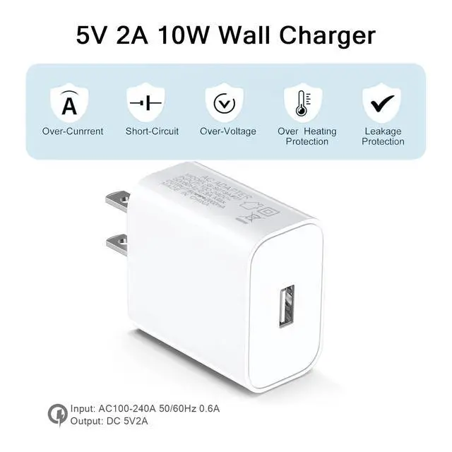 Alt view image 4 of 5 - 2 Pack Wall Charger with USB-C Charging Cable for Blink Mini 2/Blink Outdoor 4/Blink Mini 2 / 2K+, Outdoor 4, Blink Arc and Blink Arc 2K+ 10F