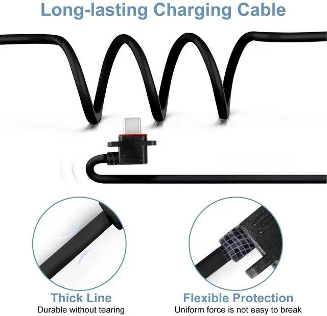 Alt view image 3 of 6 - 23ft/7m Power Cable and Adapter for Blink Outdoor 4 (4th Gen) & (3rd Gen) & Blink XT/XT2, Weatherproof Extension Cable Compatible with Blink Camera with Micro USB Adapter