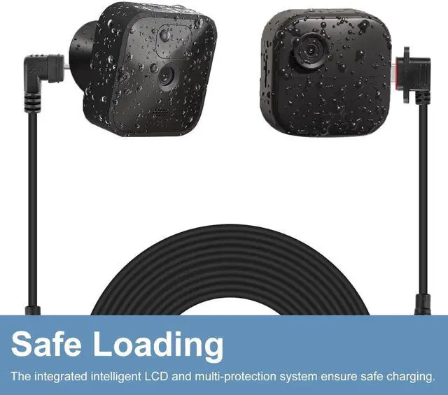 Alt view image 6 of 6 - 23ft/7m Power Cable and Adapter for Blink Outdoor 4 (4th Gen) & (3rd Gen) & Blink XT/XT2, Weatherproof Extension Cable Compatible with Blink Camera with Micro USB Adapter