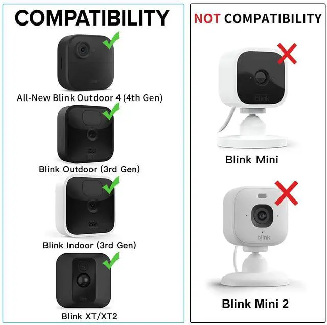 Alt view image 2 of 7 - 2Pack 10ft/3m Power Cable and Adapter for Blink Outdoor 4 (4th Gen) & (3rd Gen) & Blink XT/XT2, Weatherproof Flat Charger Extension Cable with Micro USB Adapter, No More Battery Changes