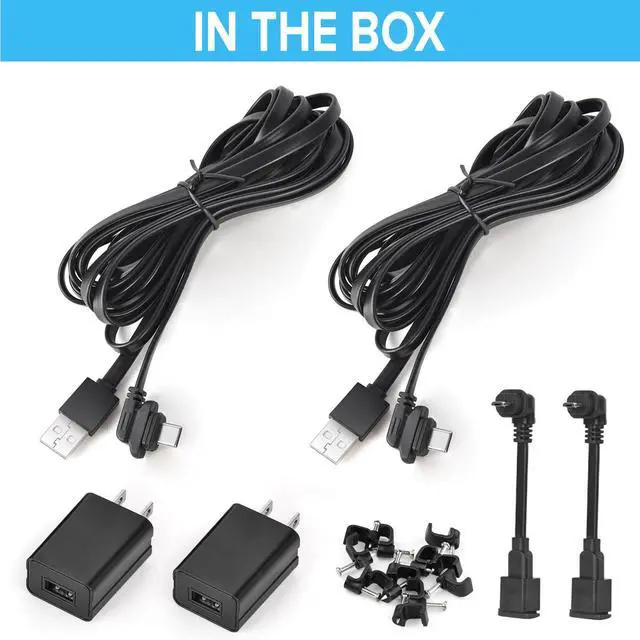 Alt view image 7 of 7 - 2Pack 10ft/3m Power Cable and Adapter for Blink Outdoor 4 (4th Gen) & (3rd Gen) & Blink XT/XT2, Weatherproof Flat Charger Extension Cable with Micro USB Adapter, No More Battery Changes