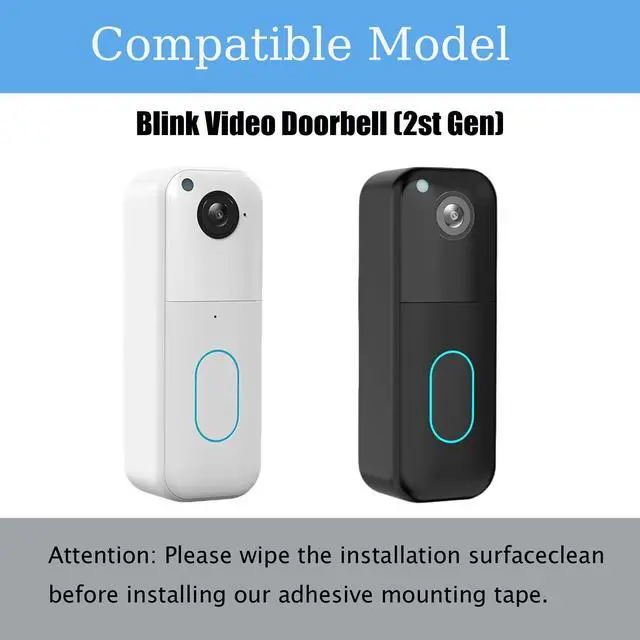 Alt view image 6 of 6 - Double-Sided Adhesive Strips for Blink Video Doorbell, 4-Pack Strong Mounting Tape, Drill-Free, No Screws, Residue-Free Installation for Blink Doorbell (2024 Model)