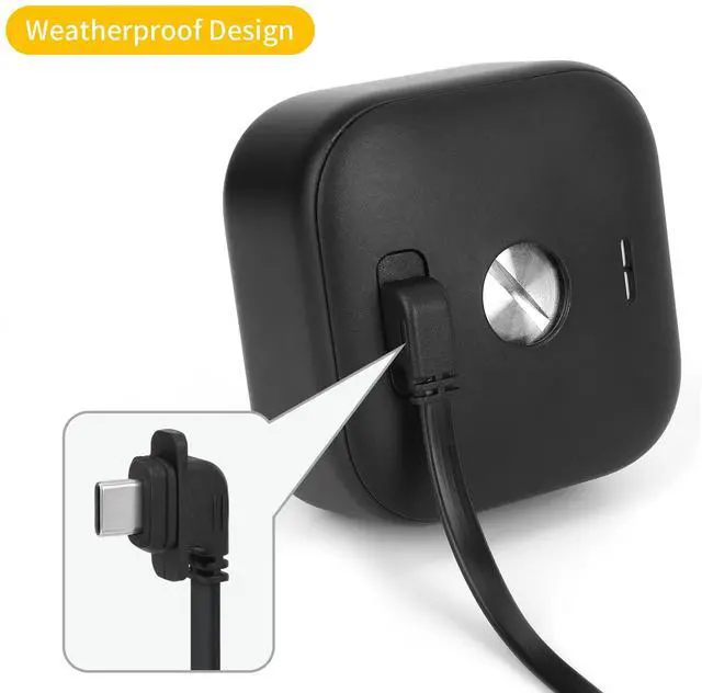 Alt view image 4 of 6 - 2Pack 10ft/3m Power Cord and Adapter for Blink Outdoor 4(4th Gen)/(3rd Gen)/Blink XT XT2 Camera,Weather Resistant Flat Charging Cable with Extra Type C to Micro USB Adapter