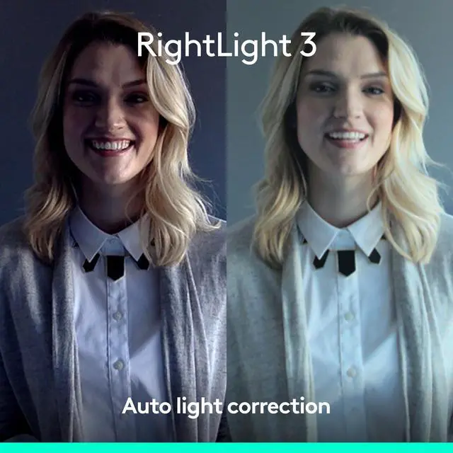 Alt view image 4 of 7 - Brio 4K Webcam, Video Calling, Noise-Cancelling mic, HD Auto Light Correction, Wide Field of View, Windows Hello Works with Microsoft Teams, Zoom, Google Meet, PC/Mac/Laptop/MacBook/Tablet