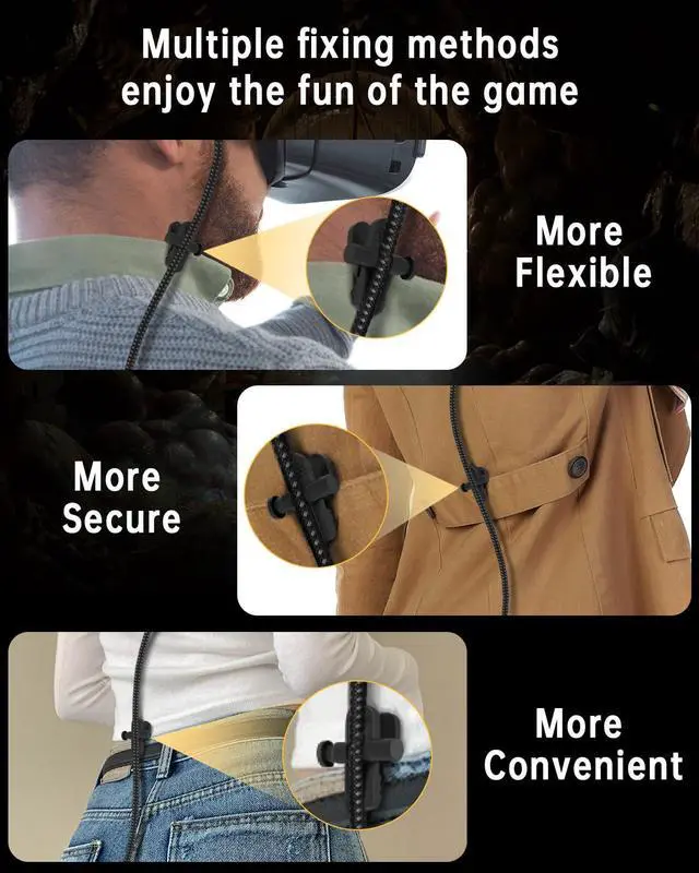 Alt view image 2 of 7 - VR Link Cable 16FT (5M), PD3.0 Fast Charging-Unlimited Playtime, USB 3.0 to USB-C 5Gbps, for Meta Quest 3/2/Pro & Pico 4, PC VR Cable with Clip, Steam VR & Oculus Compatible