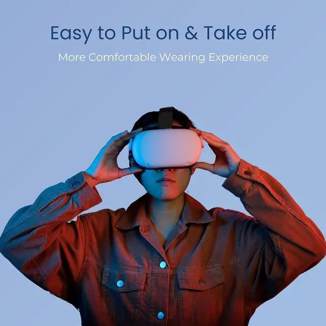 Alt view image 7 of 7 - Elite Strap with Battery for Oculus Quest 2,8000mAh Extend 9hrs Playtime,Fast Charging VR Power,Counter Balance&Adjustable Head Strap for Enhanced Support and Comfort in VR