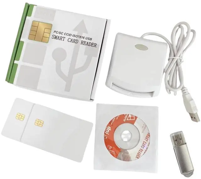 Main image of ISO7816 Contact EMV SIM eID PC/SC USB CCID Smart IC Chip Card Reader Writer Programmer with 2pcs SLE4442 Cards + SDK Kit(Program Required) for Professional Engineer
