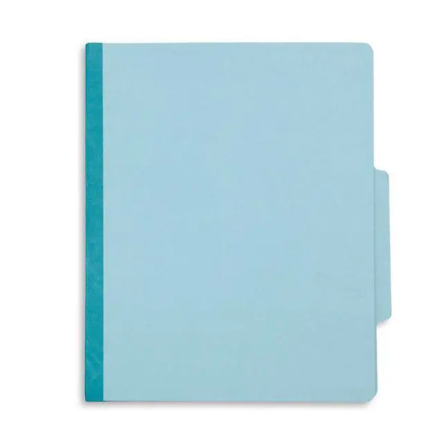 Alt view image 4 of 4 - Light Blue Classification Folders, 3 Dividers, Letter Size with 2 Inch Expansions, 8 Section, 10 Pack