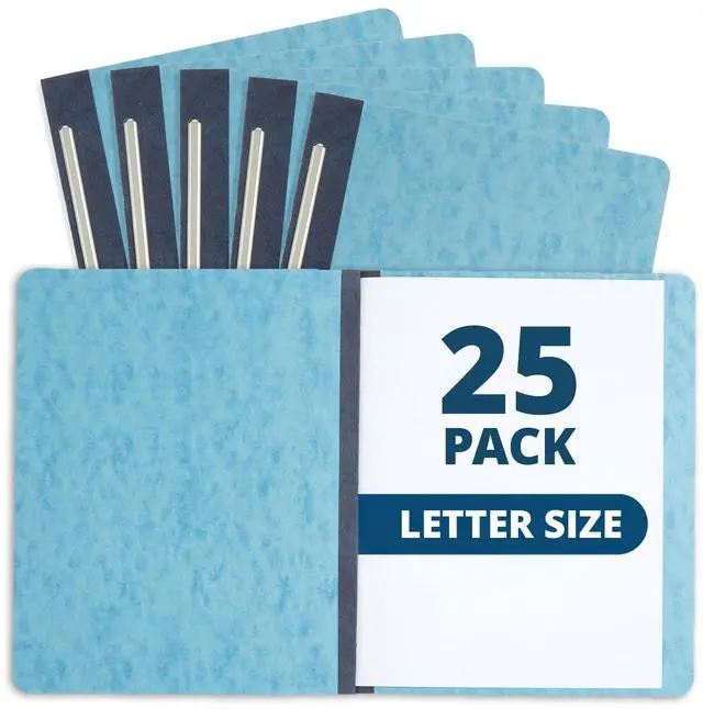 Main image of 25 Pressboard Report Cover, Light Blue Business Report Covers, Pressboard Binder 8.5x11, Letter Size Report Binder, 25 Pack, 3'' Capacity
