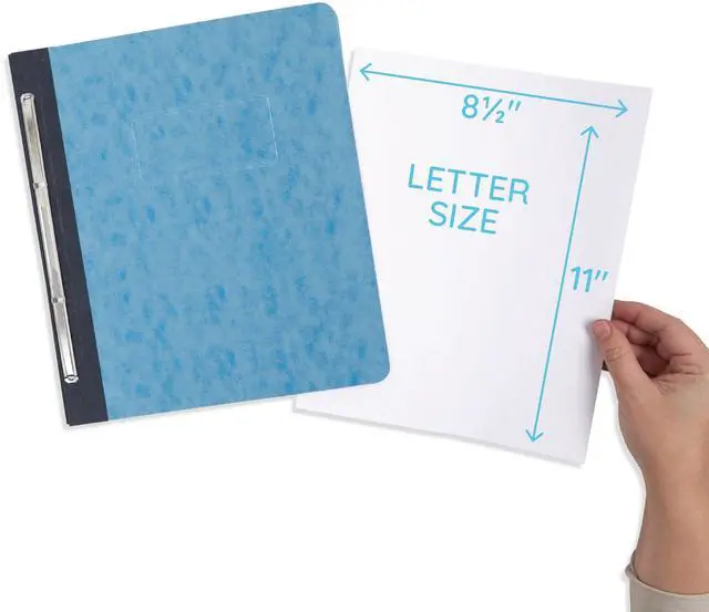 Alt view image 5 of 7 - 25 Pressboard Report Cover, Light Blue Business Report Covers, Pressboard Binder 8.5x11, Letter Size Report Binder, 25 Pack, 3'' Capacity