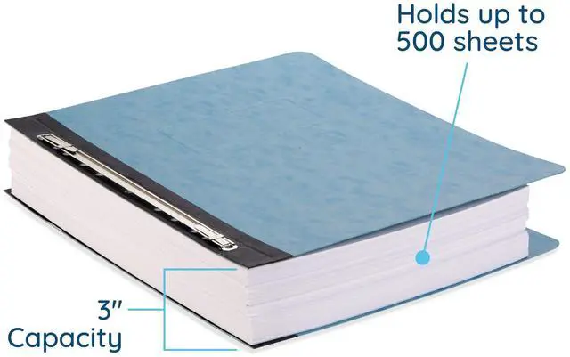 Alt view image 2 of 7 - 25 Pressboard Report Cover, Light Blue Business Report Covers, Pressboard Binder 8.5x11, Letter Size Report Binder, 25 Pack, 3'' Capacity