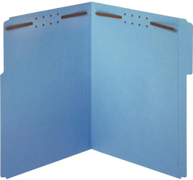Main image of Pendaflex Fastener Folders, 2 Fasteners, Letter Size, Blue, 1/3 Cut Tabs in Left, Right, Center Positions, 50 per Box (22040GW)