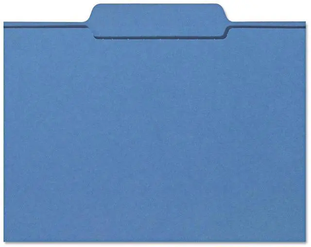 Alt view image 3 of 7 - File Folders Letter Sized, 1/3-Cut Tab, Assorted Positions, Letter Size, Assorted Primary Colors, 100 Per Box (11943)