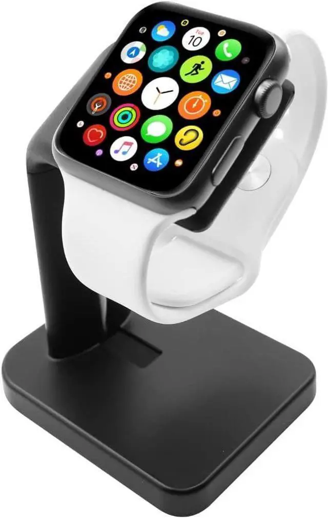 Main image of Apple Watch Charger Stand for Series Ultra, 11, 10, 9, 8, 7, 6, 5, 4, 3, 2, 1, SE (44mm, 42mm, 40mm, 38mm) - iWatch AppleWatch Stand Dock - Apple Watches Charging Station - Black