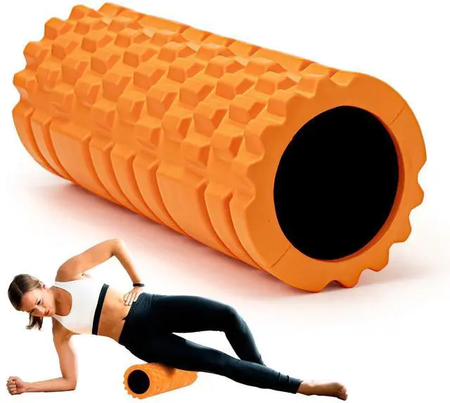 Main image of Foam Roller High Density 13" Patented Exercise Roller for Deep Tissue Muscle Massage, Muscle Massage and Myofascial Trigger Point Release, Relieves Muscle Pain, Improves Mobility (Orange)