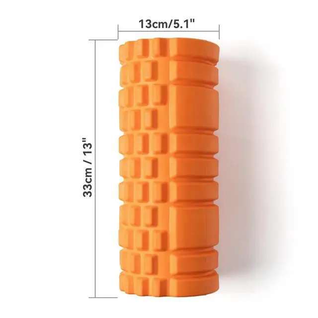Alt view image 6 of 7 - Foam Roller High Density 13" Patented Exercise Roller for Deep Tissue Muscle Massage, Muscle Massage and Myofascial Trigger Point Release, Relieves Muscle Pain, Improves Mobility (Orange)