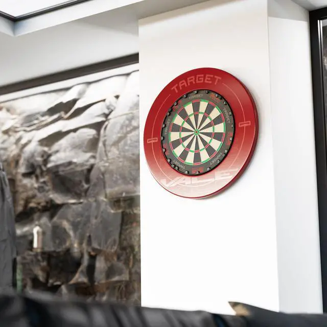 Alt view image 7 of 7 - TOR Dartboard, Steel Tip Dart Board | Competition Standard Steel Tip Dartboards with Fixing Kit, Modern Rotational Number Ring, Premium Madagascan Sisal, Stainless Steel Thin Wire System