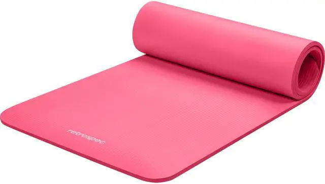 Main image of Solana Yoga Mat 1/2" Thick w/Nylon Strap for Men & Women - Non Slip Excercise Mat for Yoga, Pilates, Stretching, Floor & Fitness Workouts