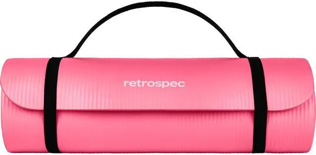 Alt view image 4 of 6 - Solana Yoga Mat 1/2" Thick w/Nylon Strap for Men & Women - Non Slip Excercise Mat for Yoga, Pilates, Stretching, Floor & Fitness Workouts