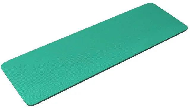 Alt view image 4 of 7 - 1/2-Inch Thick High Density Foam Exercise Yoga Mat with Carrying Strap, For Cushioning The Body Against Hard Floors, Green