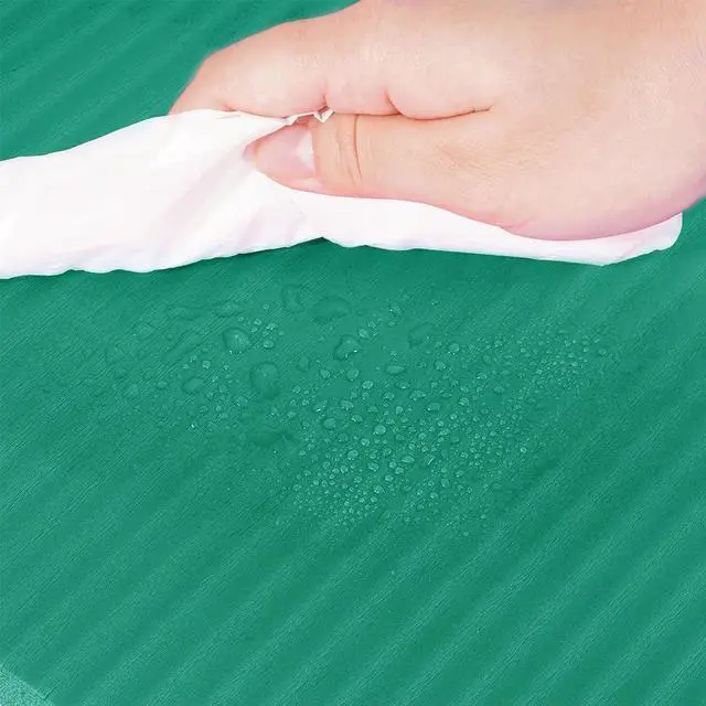 Alt view image 6 of 7 - 1/2-Inch Thick High Density Foam Exercise Yoga Mat with Carrying Strap, For Cushioning The Body Against Hard Floors, Green