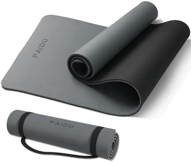 Main image of Yoga Mat Non Slip Anti-tear,extra thick-2/5 inch10MMHigh Resiliency Professional POE Yoga Mats for Women Men Kids,72"x24"inch,Workout, Yoga, Pilates and Floor Exercise, with Carrier Strap