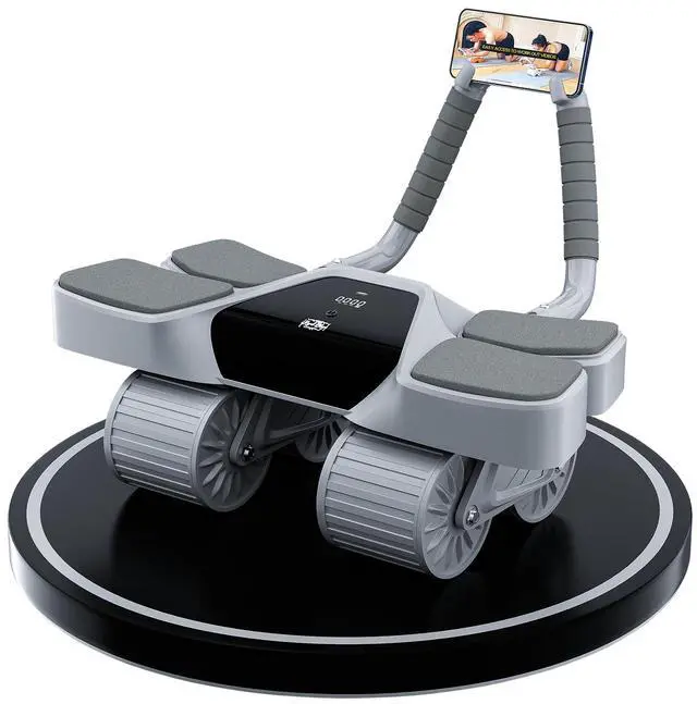 Main image of Ab Roller and Resistance Booty Bands Set High-Performance Abdominal Exercise Machine with Automatic Rebound, Multi-layered Anti-Slip Design & Versatile Exercise Bands with 3 Strength Level