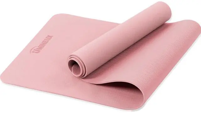 Main image of Yoga Mat Non Slip, Pilates Fitness Mats, Eco Friendly, Anti-Tear 1/4" Thick Yoga Mats for Women, Exercise Mats for Home Workout with Carrying Sling and Storage Bag