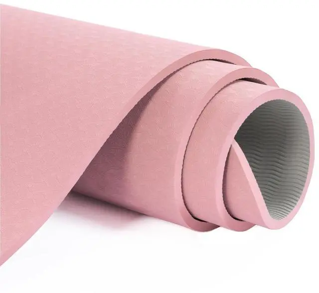 Alt view image 5 of 6 - Yoga Mat Non Slip, Pilates Fitness Mats, Eco Friendly, Anti-Tear 1/4" Thick Yoga Mats for Women, Exercise Mats for Home Workout with Carrying Sling and Storage Bag
