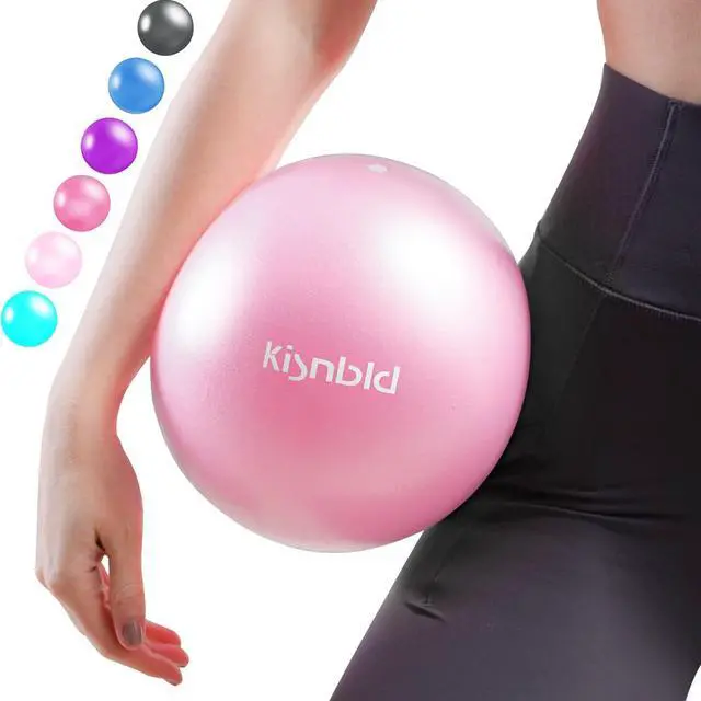 Main image of Small Exercise Ball, 9 Inch Mini Pilates Ball, Anti Burst and Slip Resistant Mini Yoga Ball for Stability, Fitness, Physical Therapy, Stretching & Core Strength Workout at Home Gym & Office