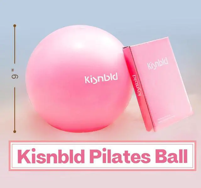 Alt view image 7 of 7 - Small Exercise Ball, 9 Inch Mini Pilates Ball, Anti Burst and Slip Resistant Mini Yoga Ball for Stability, Fitness, Physical Therapy, Stretching & Core Strength Workout at Home Gym & Office