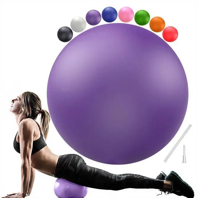 Main image of Soft Pilates Ball 9 Inch, Ideal Small Exercise Ball Between Knee Squeeze for Physical Therapy Yoga Core Medicine Abs Pt Bouncy, Mini Rubber Fitball Barre Workout Equipment for Women Men Kid Toddler