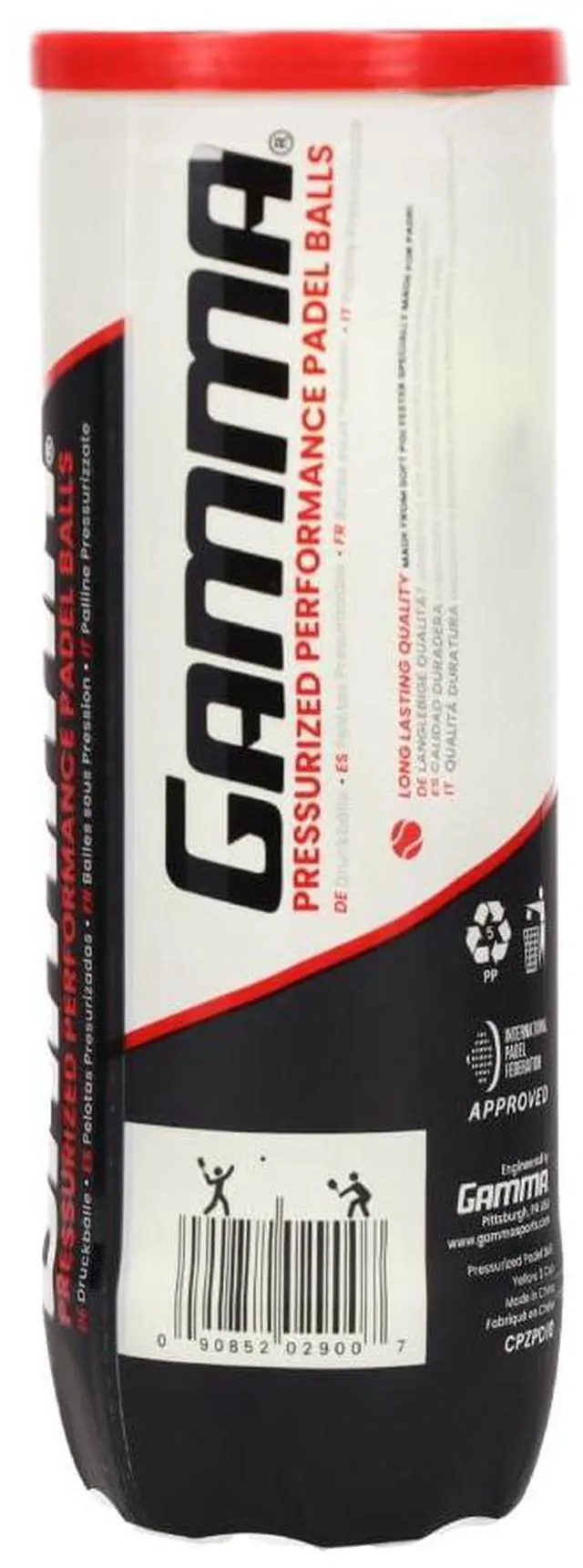 Alt view image 2 of 7 - Sports Pressurized Padel Balls, IPF Approved, 3-Pack Can, High-Performance, Durable & Consistent Bounce, Ideal for All Skill Levels, Needle Felt