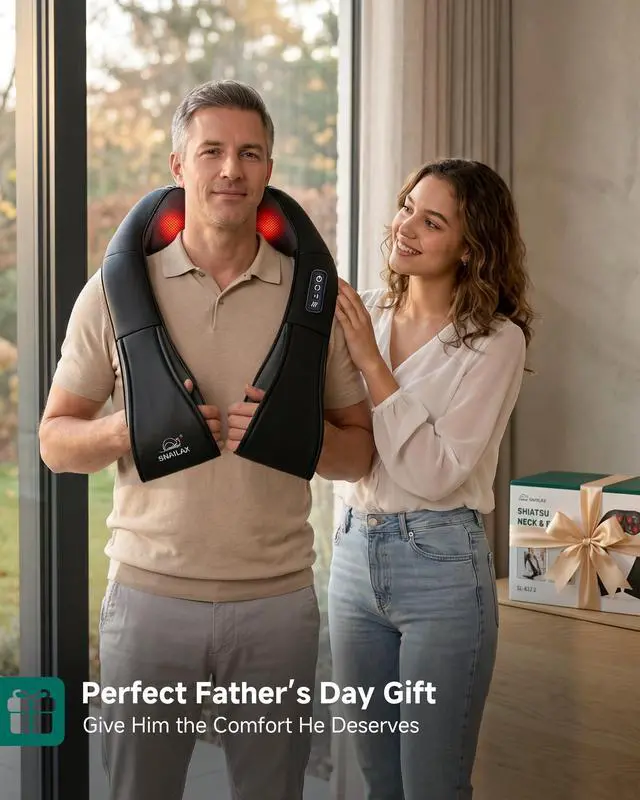 Alt view image 7 of 7 - Cordless Massager - Shiatsu Neck and Shoulder Massager with Heat, FSA Eligible, Portable, Lumbar, Back Electric Massage Pillow, Gift for Woman, Mom, Dad