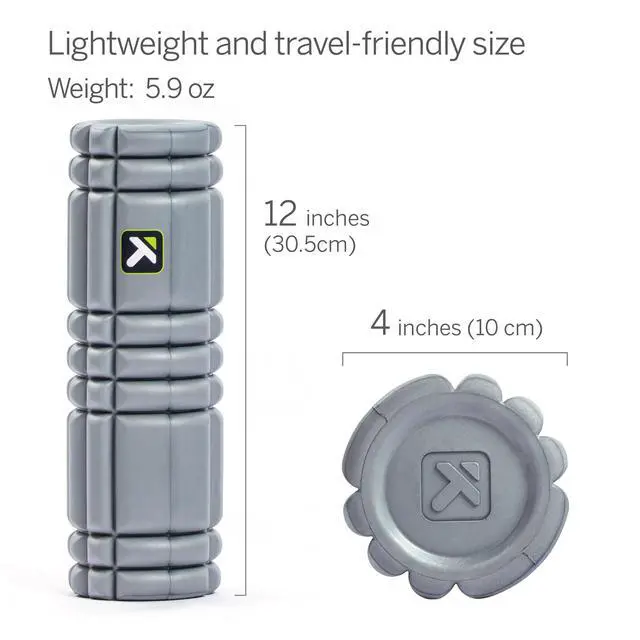 Alt view image 3 of 3 - CORE Foam Massage Roller (Back, Body, Legs) with Softer Compression, Deep Tissue and Muscle Recovery - Relieves Muscle Pain & Tightness, Improves Mobility & Circulation (12''), Gray