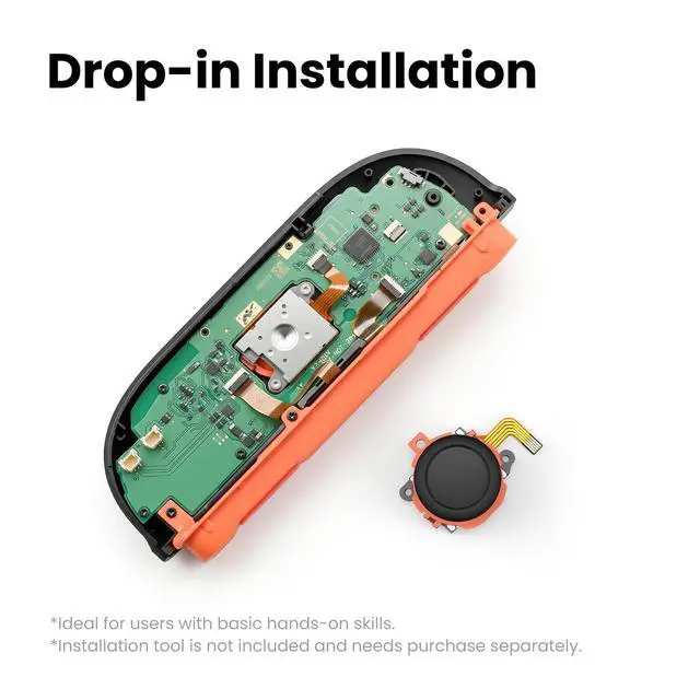 Alt view image 5 of 6 - Joystick Replacement for Switch 2, Anti-Drift TMR Magnetic 3D Analog Thumbstick,DIY Repair,No Soldering