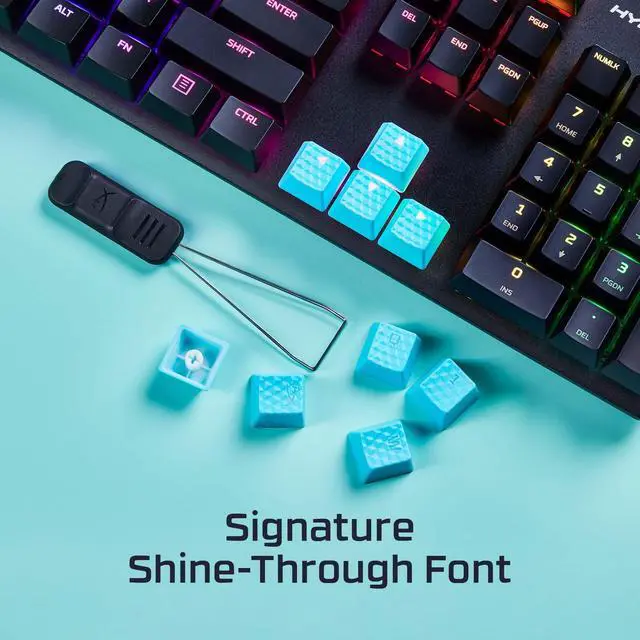 Alt view image 3 of 7 - Rubber Keycaps Gaming Accessory Kit, 19 Keys, English (US) Layout, Pink