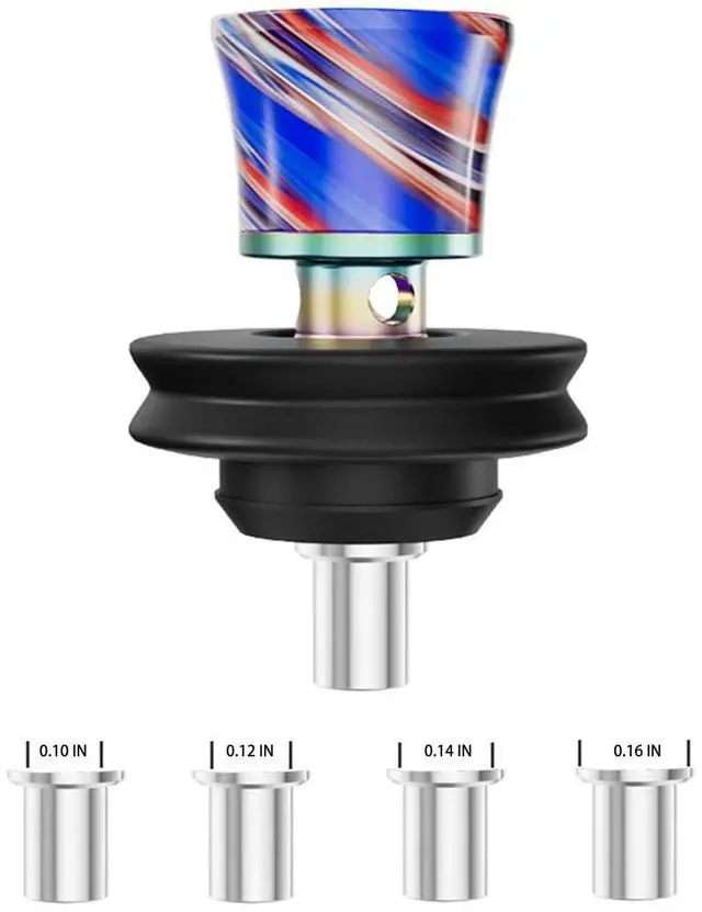 Alt view image 2 of 3 - PEAK01 Pro 3DXL Joystick Cap, Random Color Resin, Colorful Metal Cap with Four Alloy Tubes with Inner diameters of 0.1 inch, 0.12 inch, 0.14 inch, and 0.16 inch