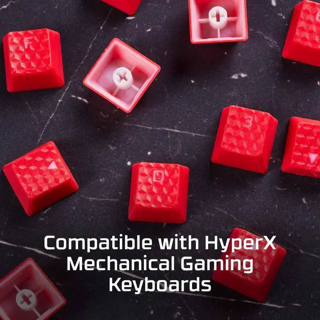 Alt view image 5 of 7 - Rubber Keycaps Gaming Accessory Kit, 19 Keys, English (US) Layout, Pink