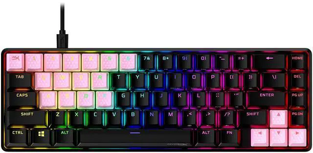 Alt view image 7 of 7 - Rubber Keycaps Gaming Accessory Kit, 19 Keys, English (US) Layout, Pink