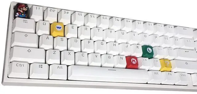 Main image of 5 Keycaps Dye-subbed PBT, OEM Keycap for Gaming Mechanical Keyboards, Mario