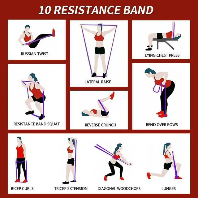 Alt view image 6 of 6 - Resistance Bands,Pull Up Assist Bands Set with Handles, Exercise & Workout Bands with Door Anchor for Men & Women Home Fitness Equipment for Strength Training, Stretching